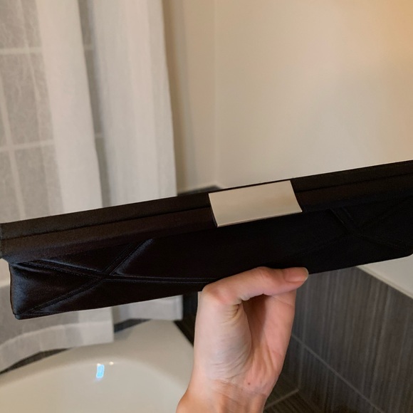 Jessica black snap close clutch/ purse - Picture 8 of 8